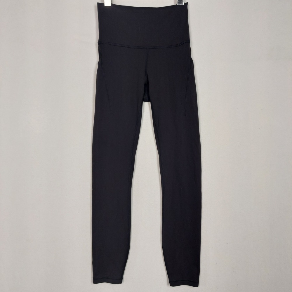 Lululemon Wunder Train High-Rise Tights with Pockets 25" Black LW5GJ4S Size 4